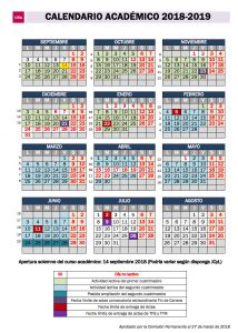 Calendario Académico 2018-2019