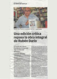 Una edición crítica repasa la obra integral de Rubén Darío